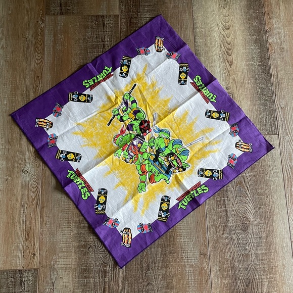 Vintage | Accessories | Vintage 99 Teenage Mutant Ninja Turtles Bandana ...